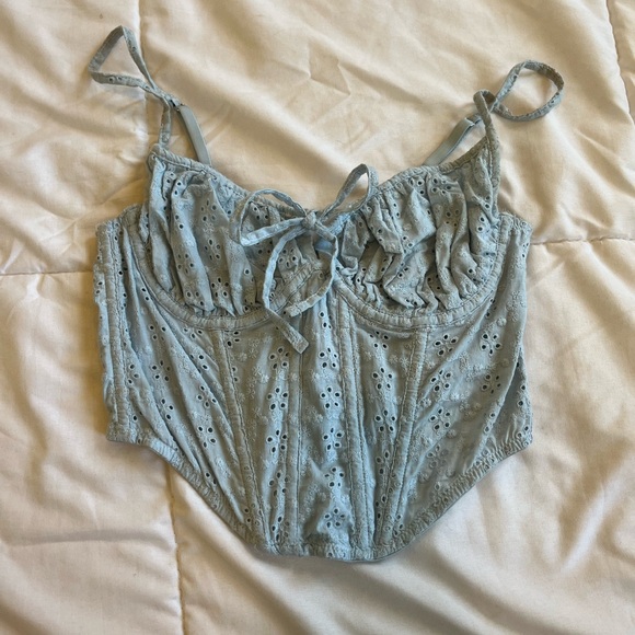 Out From Under Devon Eyelet Cropped Corset - Picture 4 of 6